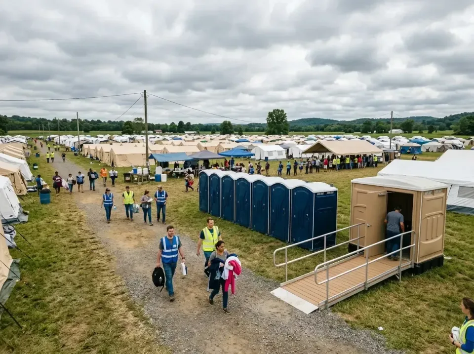 disaster-relief-camp-restrooms-010 — frequently asked questions, Dumpster & Portable Bathrooms Rental in Summit View, WA